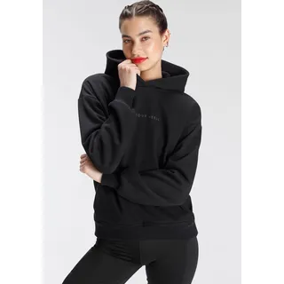 FAYN SPORTS Kapuzensweatshirt »Essential«, in Oversize Form, schwarz