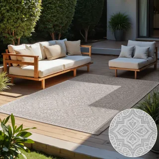 HANSE HOME Rosel Wendeteppich 120 x 170 cm Grau/Weiß