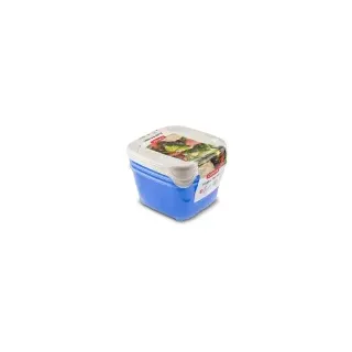 Curver Tiefkühldose weiß 15,5 x 15,5 x 12 cm 1,2 l 3-teiliges Set