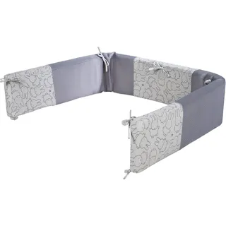 Bettnestchen ROBA "Air PLUS safe asleep, miffy", grau, Obermaterial: 100% Baumwolle. Füllung: 100% Polyester, Bettnestchen, Bettnestchen