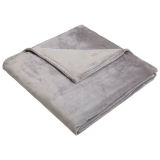otto home my home Wohndecke »Jil« aus super weichem Kuschelfleece, Kuscheldecke, Premium Qualität, grau