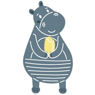 ZAG Feine Stanzform für Kinder, Nilpferd mit 2u Eis.