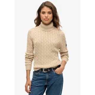 Superdry Rollkragenpullover Strick Schwarz XS