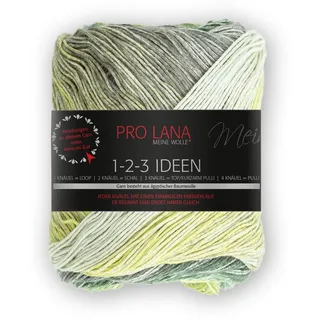 Woolly Hugs 1-2-3 Ideen, Baumwolle, 315 m auf 100 g 278441008 08 Grün/Gelb