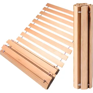 Coemo Rollrost DELUXE 100 x 200 cm Rolllattenrost 22 massive Leisten