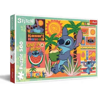 TREFL Puzzle Lilo & Stitch: Urlaub mit Stitch 500 Teile