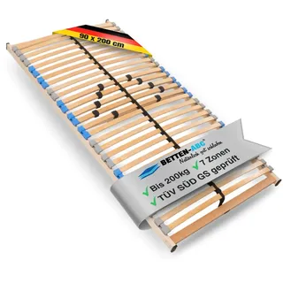 Betten-ABC MaDeRa 7-Zonen-Lattenrost ohne Verstellung 90 x 200 cm