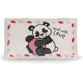 NICI Love Panda Kissen 43 x 25 cm Weiß