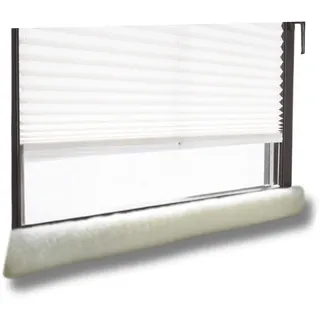 K & N K. & N. Schurwolle 551 Schurwoll-Zugluftstopper für Fenster 120 cm, Natur