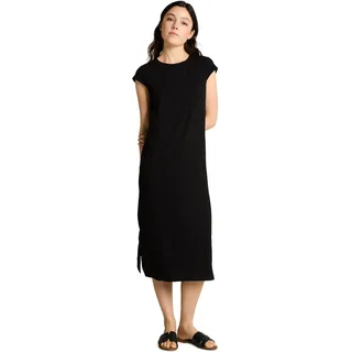 TOM TAILOR Denim Damen 1051973 Loose Fit Midi-Kleid mit Rippstruktur