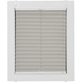 sunlines Plissee »One Size Style Crepe« blickdicht ohne Bohren verspannt Zubehörfarbe weiß, zum Klemmen, grau