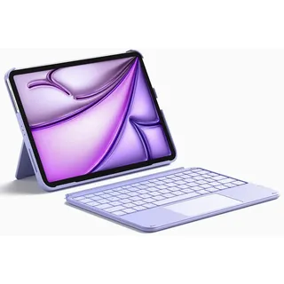 Inateck Hülle mit Tastatur, Ultraleichte Tastatur für iPad 10 Generation, iPad Air 6 11 Zoll 2024, iPad Air 5/4 10.9 Zoll, iPad Pro 11 4/3/2/1 Gen, Abnehmbar, mit Touchpad, QWERTZ, KB04122