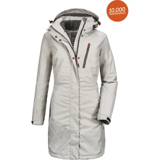 Parka KILLTEC "Alisi", Damen, Gr. 46, grau (mittelgrau), 100% Polyester, Jacken Parka