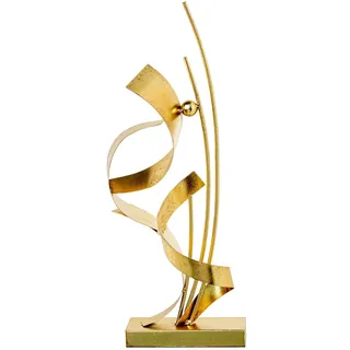DRW Abstrakte Tischdekoration aus Metall in Gold, 20 x 24 x 61 cm