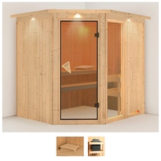 Bild von Sauna »Frigga 2«, (Set), ohne Ofen beige