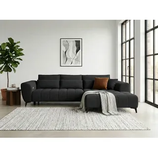 werk2 Eckcouch Polyester 2-Sitzer Schwarz