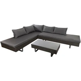 my Flair Gartenlounge-Set, (2 tlg.), 1 Sofa, 1 Tisch, braun