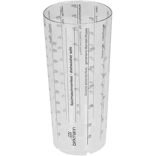 RBV Birkmann Birkmann, Messbecher zum Abmessen ohne Wiegen bis 500 ml, viele Skalierungen speziell für Brot und Kuchen, aus bruchfestem, lebensmittelechtem Kunststoff, durchsichtig
