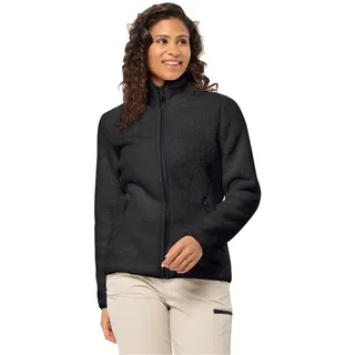 Jack Wolfskin Fleecejacke High Curl (Sherpafleece, warm, atmungsaktiv) schwarz Damen