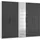 Drehtürenschrank Level 250 x 216 x 58 cm Weiß/Grau