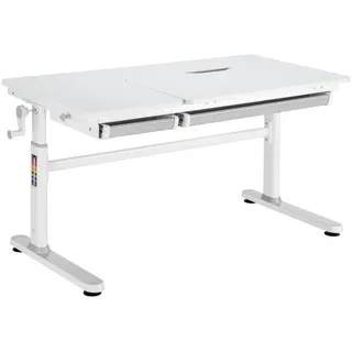 [en.casa] Kinderschreibtisch Sauda 120x60 cm Grau