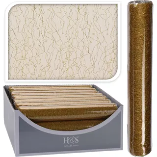 1 Rolle Papier Geschenk Stoff 28X500CM Gold Weihnachten Dekorationen Geschenk