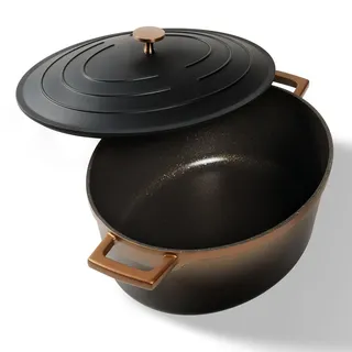 Stoneline Gourmet Bräter , Roségold , Metall , Kochgeschirr, Töpfe, Bräter