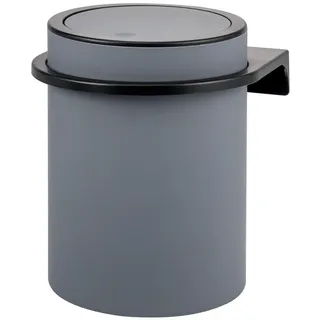 bremermann Kosmetikeimer Savona,5 Liter, grau , Grau , Kunststoff , 22x24.5x22.5 cm , Badaccessoires, Abfalleimer