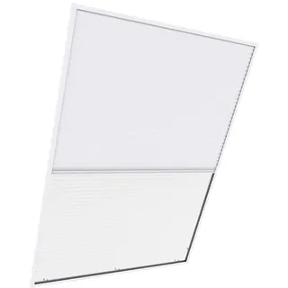 Windhager Insektenschutz‐Plissee für Dachfenster EXPERT - weiß - 110 x 160 cm - Fliegengitter Dachfenster, Mückenschutz, Insektenschutzgitter, Fliegenschutz, Mückengitter, Sonnenschutz - 04335