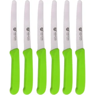 Gräwe Frühstücksmesser Set 21 cm 6-tlg. Grün