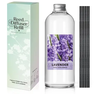 SCENTORINI Raumduft Nachfüller Lavendel 500ml, Duftöl Nachfüllflasche für Diffuser – Langanhaltender Aroma Refill für Wohnzimmer, Schlafzimmer, Badezimmer