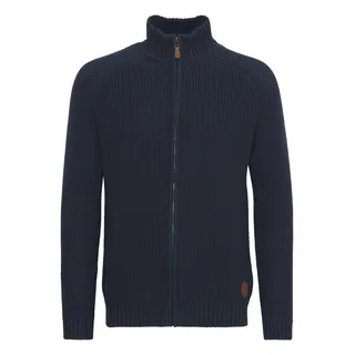 !Solid Strickjacke SOLID "Strickjacke SDXenos", Herren, Gr. S, blau (insignia b), Obermaterial: 100% Baumwolle CO., Strickjacken Strickjacke