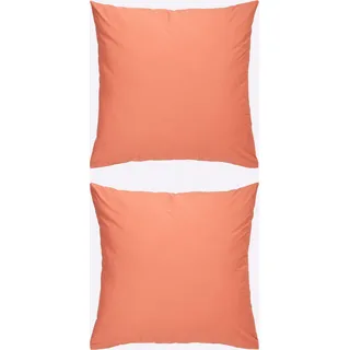 Heine home Bettwäsche orange Perkal 135 x 200 cm + 80 x 80 cm