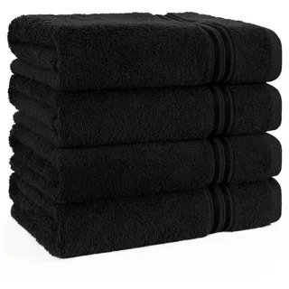 hammetex Handtuchset 4-tlg. schwarz