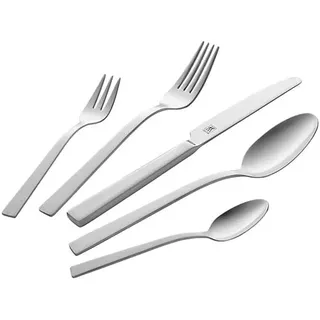 ZWILLING King Besteck-Set, 68-teilig, Edelstahl-Besteck mit mattem Finish, inklusive Gabeln, Messer, Löffel, langlebig, stilvoll, spülmaschinenfest, geeignet für den täglichen und formellen Gebrauch