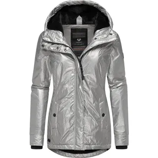 Ragwear Damen, warme Jacke mit Kapuze Monadde Bling YOUMODO Light Grey Gr.