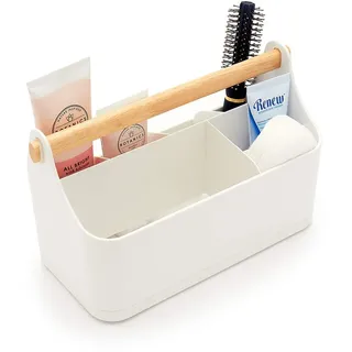 simplywire - Make-up-Organizer - Badezimmer-Caddy - Weiß | ABS-Kunststoff