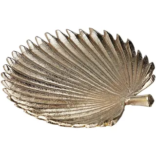 Butlers Deko-Palmblatt Golden Nature , Goldfarben , Metall , 2 cm , Dekoration, Dekoschalen