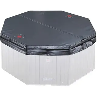 Canadian Spa Whirlpoolabdeckung achteckig schwarz 188x188 cm