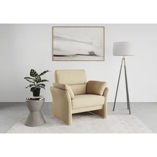 DOMO collection »Pina elegant und zeitloser Clubsessel, bequemer Cocktailsessel« Hoher Sitzkomfort, Feinstruktur, beige