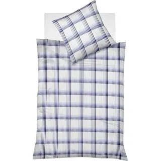 Bettwäsche FLEURESSE "Rio", blau (marine), B/L: 240cm x 220cm, 1 Stk., 2 Stk., Seersucker, B/L: 80cm x 80cm & 80cm x 80cm, 3 Stk., Seersucker, Obermaterial: 100% Baumwolle, Bettwäsche, Bettwäsche, Seersucker, Baumwolle, in Gr. 135x200, 155x220, 200x200cm