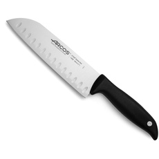 Arcos 145900 Serie Menorca - Santoku Messer Messer Asiatischer Art- Klinge Nitrum Edelstahl 180 mm - HandGriff Polypropylen Farbe Schwarz