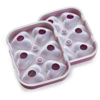 Betty Bossi 3D Backform Herzli 2er Set – Silikonform für 12 Mini-Herzkuchen – hitzebeständig bis 230 °C – Minikuchen für Valentinstag, Geburtstag & Geschenke