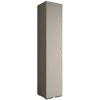 Abiks Möbel Drehtürenschrank 236.7/50/47 1-türig , Kaschmir, Goldfarben , Metall , Nachbildung , 50x236.7x47 cm , Schlafzimmer, Kleiderschränke, Drehtürenschränke