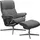 Relaxsessel Mayfair Mikrofaser 79 x 102 x 73 cm Grau mit Schlaffunktion