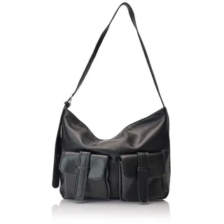 FELIPA Women's Damen Quadratische Form Handtasche Clutch, SCHWARZ