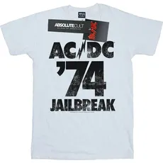 AC/DC, Jungen, Shirt, Jungen Jailbreak 74 TShirt, Weiss, (128)