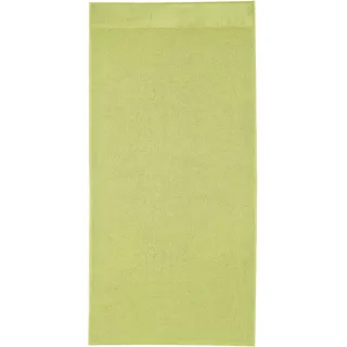 Kleine Wolke Duschtuch "Bao, Größe 70/140 cm" Uni Farben, Bordüre an der Oberseite, linde