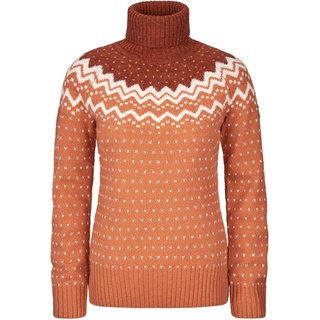 Fjällräven Övik KNIT ROLLER Neck W Damen - Wollpullover - orange