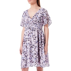 Noppies Maternity Damen Dress Short Sleeve Allover Print Dorris Kleid, Iris-P905, M